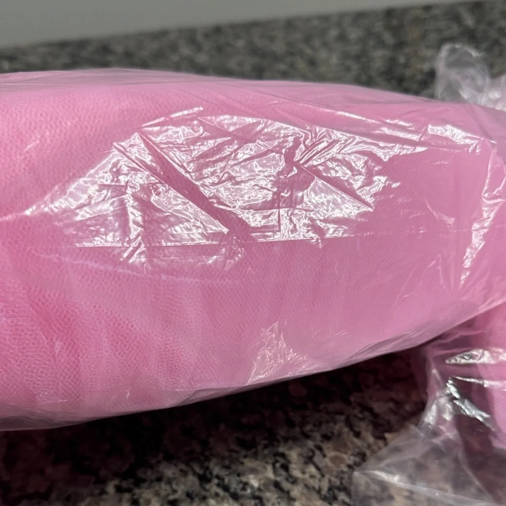 Pink Tulle Fabric NEW